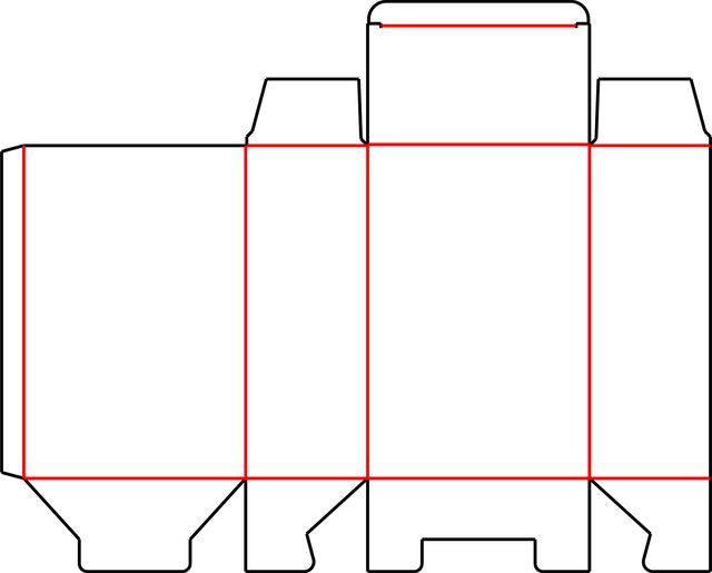 Snap Lock (Style B) dieline