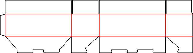 Snap Lock (Style C) dieline