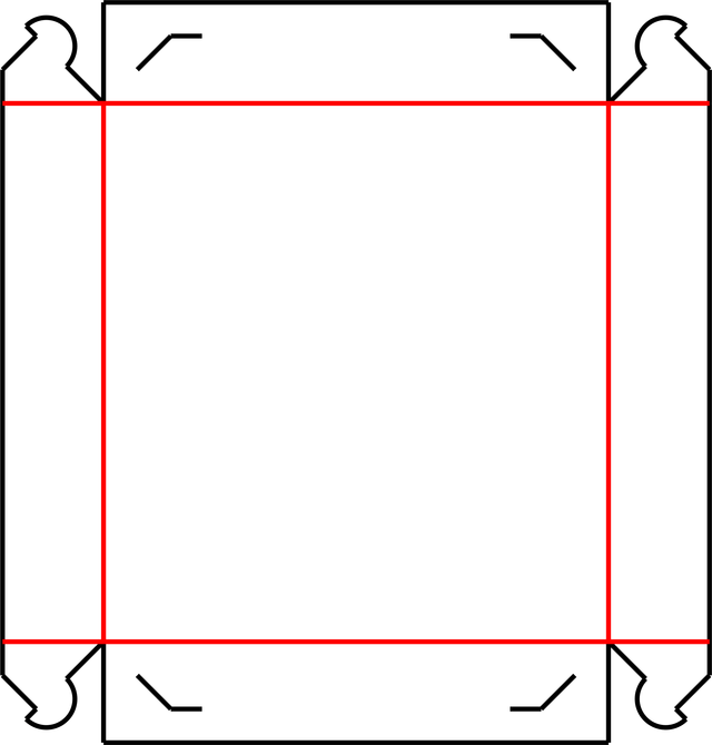 Tray (Style A) dieline