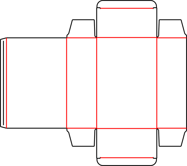 Straight Tuck (Panel 3) flat dieline preview