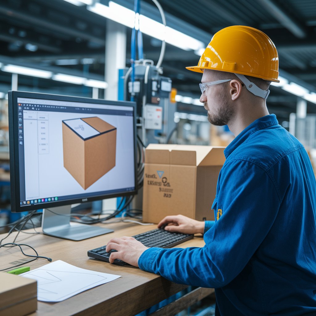 Carton Maker getting used in Workshop